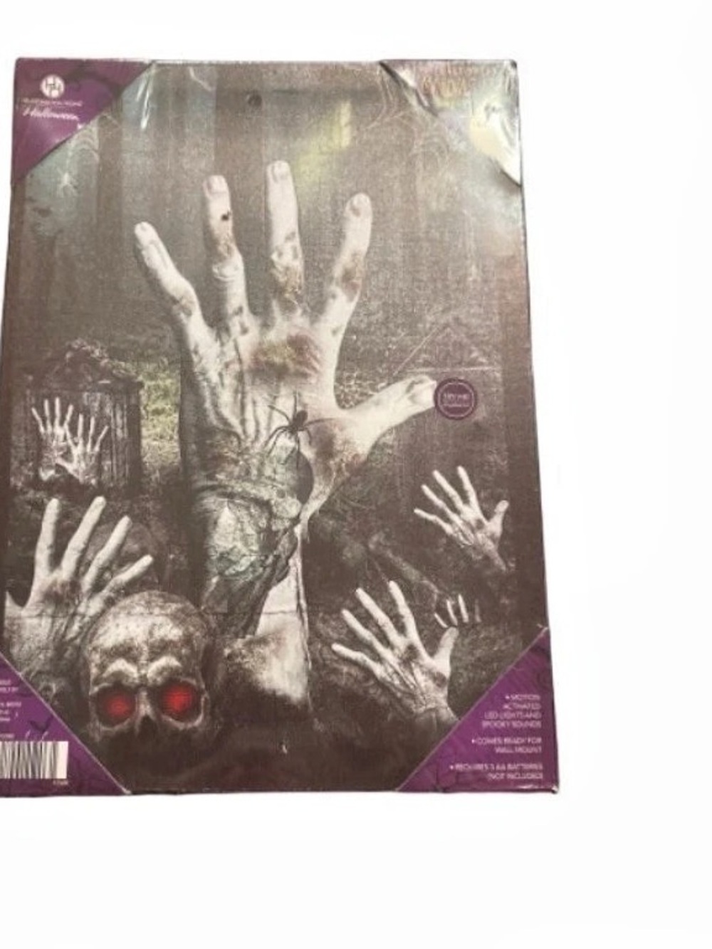 Halloween Canvas Art Brown & Black NWT